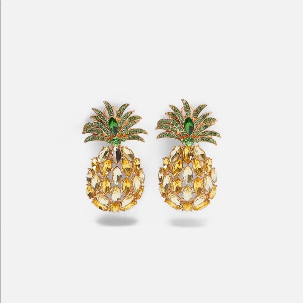 Pineapple Statement Earrings - image 2